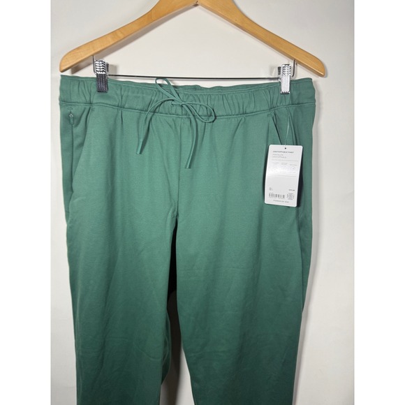 Athleta Green Unstoppable Pants Women Size L Drawstring Pockets Athleisure - Picture 2 of 11